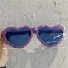 Vintage Masquerade Large Frame Party Props Big Glasses Glow Glasses Shades Peach Heart Glasses