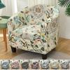 Цветочный Чехол для Клубного Дивана Чехол для Кресла Эластичные Чехлы для Кресла-Бочки Домашний Декоративный Одинарный Чехол для Дивана с Чехлом на Подушку Сиденья
