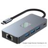 USB-концентратор 4K60 Гц Type-C: Док-станция и преобразователь для ноутбука 9-в-1 Gigabit
