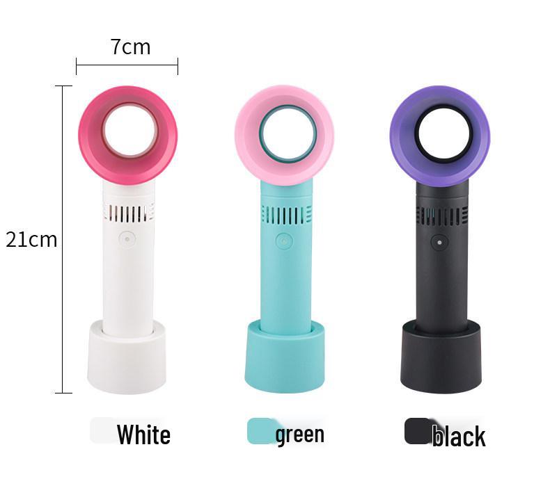 Portable Bladeless Handheld Fan with USB Charging for Eyelash Extensions