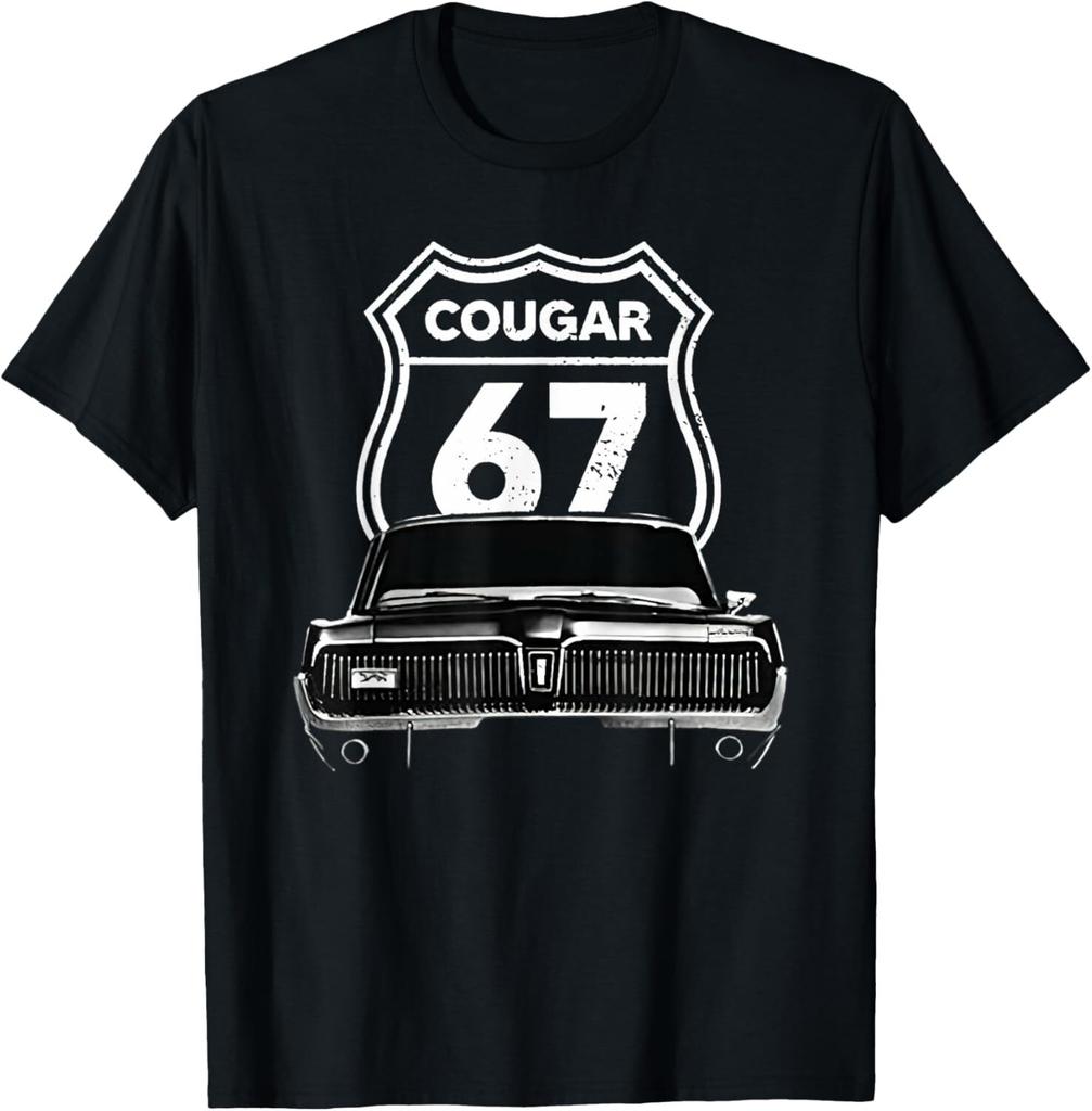 Футболка с принтом 1967 Mercury Classic Cougar