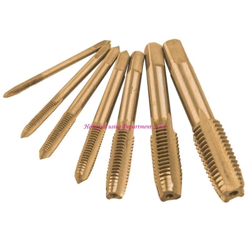 3-12 Левый Машинный Метчик HSS Сталь Машинный Метчик Металлический Метчик для Нарезания Резьбы Метчик для Сверления Резьбы Метрический Метчик для Нарезания Резьбы