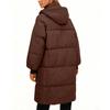 Women's Fashion Padded Jacket Loose Long Over The Knee Thickened Padded Jacket