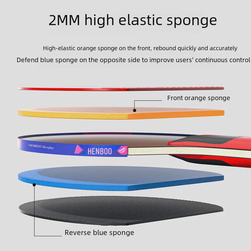 Professional Table Tennis Racket - One, Two, Three Star, Vertical/Horizontal for Training & Entertainment