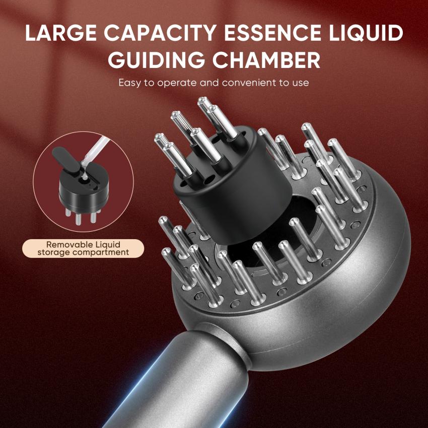 Intelligent Massage Comb Red Light Head Care Fluffy Comb Healthy Hair Comb Essence Medicine Introducer Hair Growth Instrument