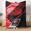 Portland Trailblazers Print Flannel Blanket High Quality Warm Comfortable Cover for All Seasons Perfect for Gifts Home Decor