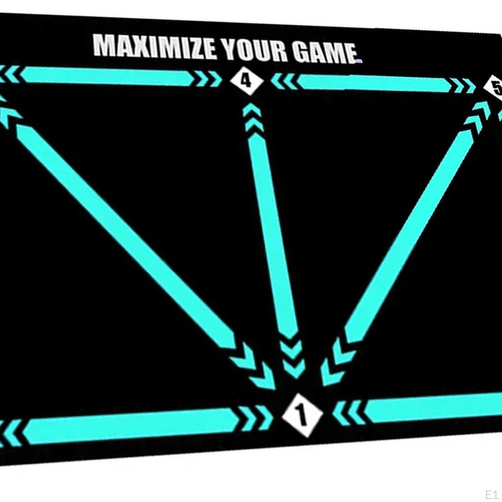 Футбольный коврик для тренировки шагов Дриблинг Бесшумный спортивный вспомогательный реквизит Нескользящий