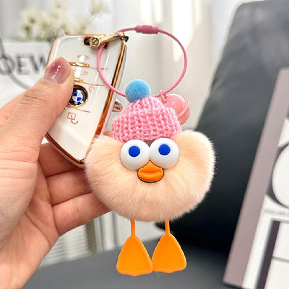Plush Pendant Duck Plush Toy Keychain Keyring Duck Plush Toy Pendant Bag Pendant