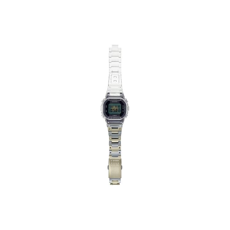 Casio G-Squad G-Shock 40-летний юбилей Прозрачная версия Remix Водонепроницаемость 200 м Кварцевый механизм Ремешок из смолы и нержавеющей стали Мужские часы Черные DWE-5640RX-7JR