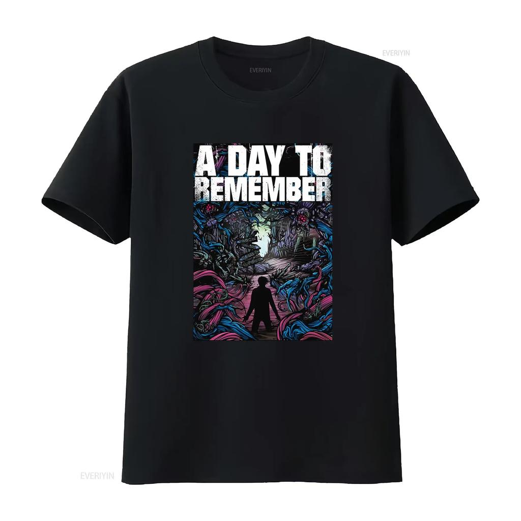 A Day To Remember Rock Punk Band Retro CD Cover Heavy Cotton T Shirt Soft Slightly graphic