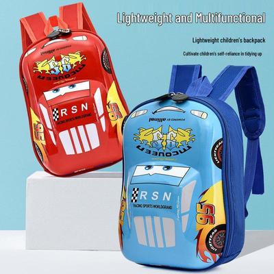 Рюкзак с твердым корпусом на автомобильную тематику для детей 3-6 лет