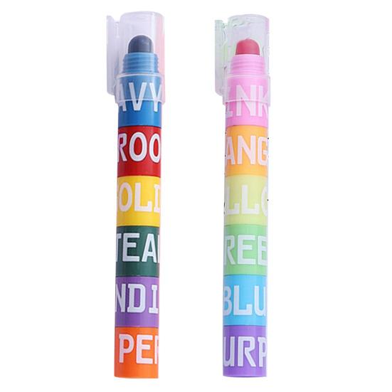 Marker Pen Round Tip Colors DIY Quick-Drying Crayons for 6 Albums Drawing And