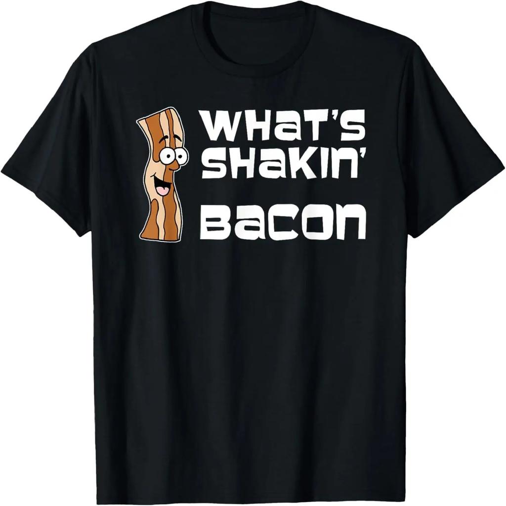 What's Shakin Bacon Funny Cartoon T-Shirt