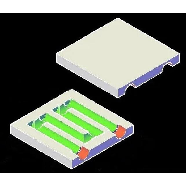 Copper Water Cooling Block 40*40mm Use For CPU Radiator Graphics GPU Water Cooling Block Liquid Water Cooler Heat Sink PC Laptop
