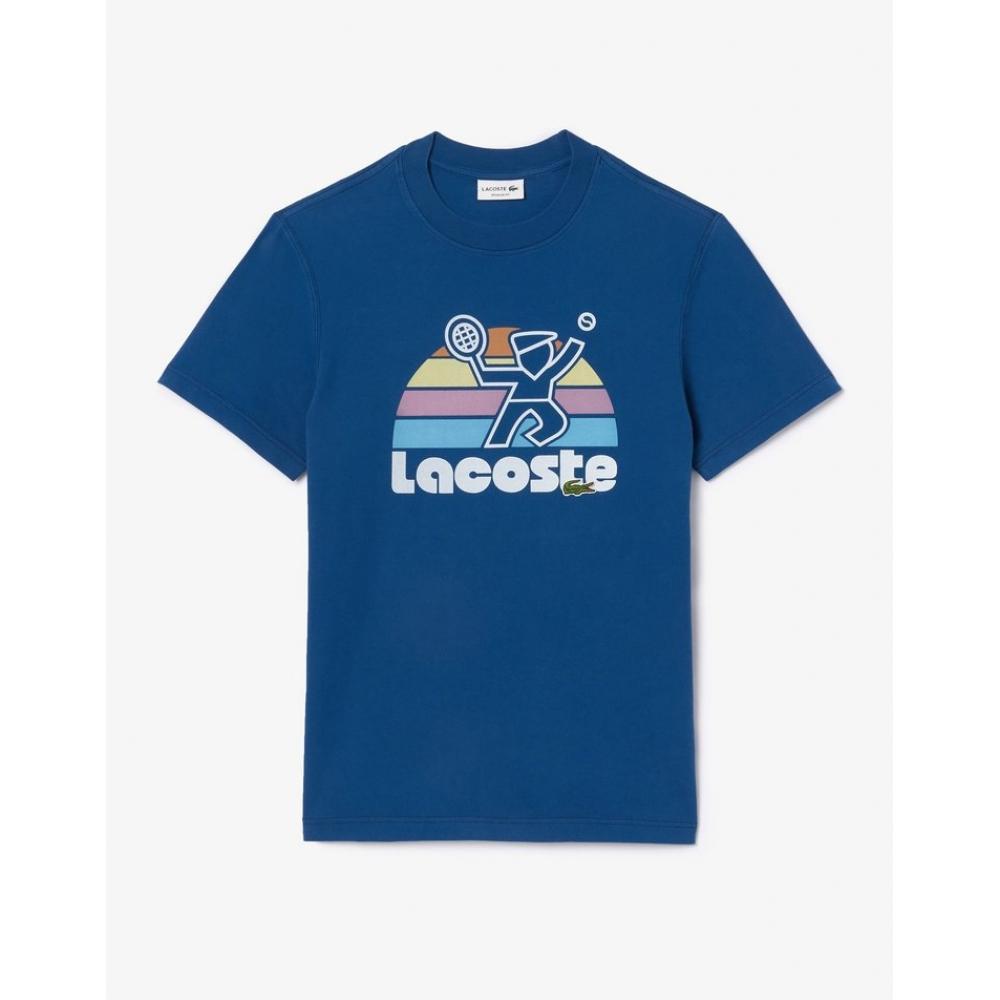 Lacoste Мужская летняя футболка с рисунком Th0784 54 г Hbm