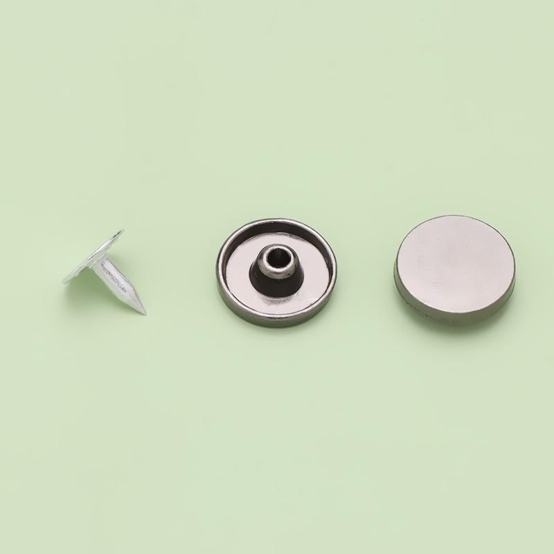 Сплавные плоские пуговицы-клепки для одежды, обуви, сумок, шляп - круглые украшения-шипы