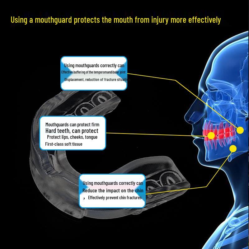Мужская спортивная капа для баскетбола, бокса, тхэквондо и саньда - термопластичный материал ЭВА для усиленной защиты зубов