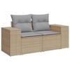 Ensemble de Canapé de Jardin 9 Pièces avec Coussins Beige Rattan Acacia, Ensemble de Salle à Manger de Jardin 4 Pièces 3362012