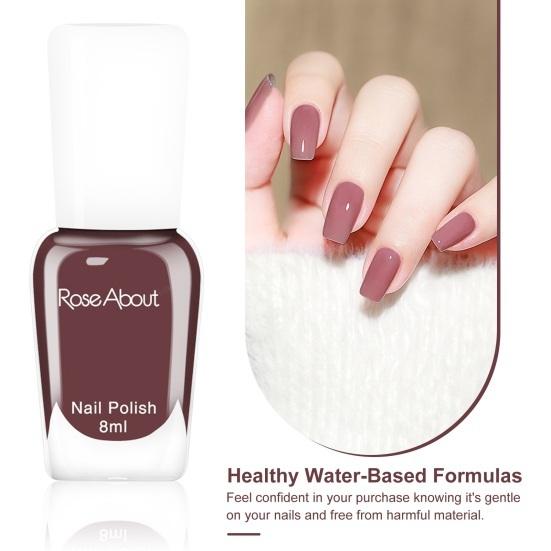 Изысканный лак для ногтей, не вызывающий раздражения, на водной основе, легко окрашивается