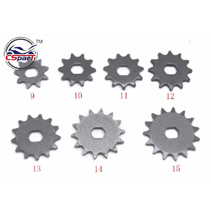 9 10 11 12 13 14 15 Зубов 9T 10T 11T 12T 13T 14T 15T Звездочка T8F 10MM Для Электросамоката Razor EVO IZIP 500W 1000W