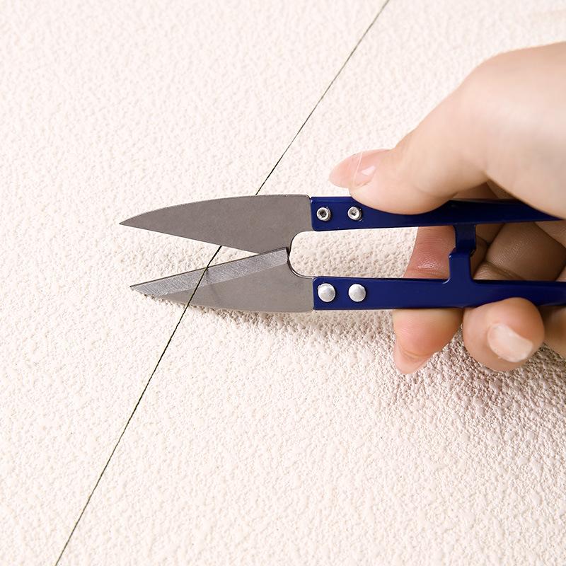 Ножницы для рыбалки и шитья из высокоуглеродистой стали ручной работы в форме буквы U