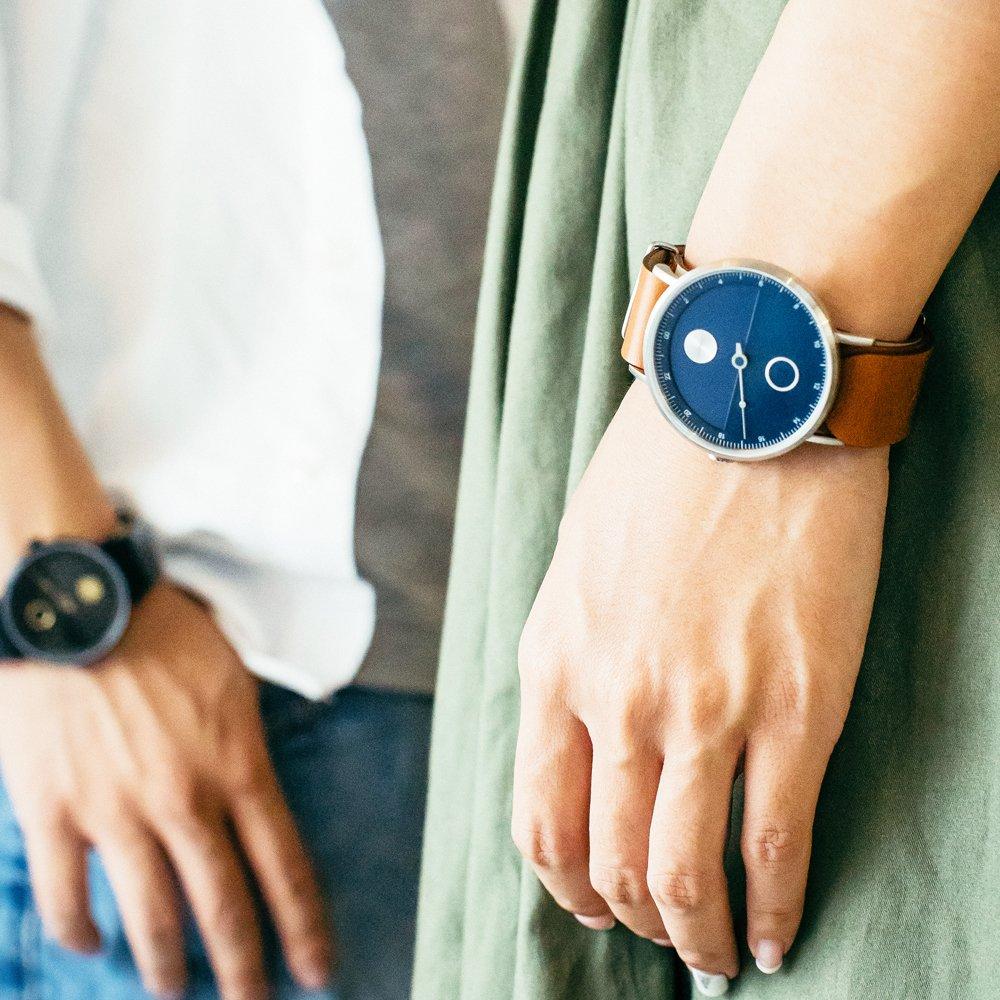 TACS Минималистичные коричневые часы Day & Night TS1602C