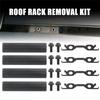 4Pcs Roof Drip Rack Removal Cover Clips With Screws Acces 75596-35020 For Toyota FJ Cruiser 07-14 RAV4 Lexus 63185-42020-A74F