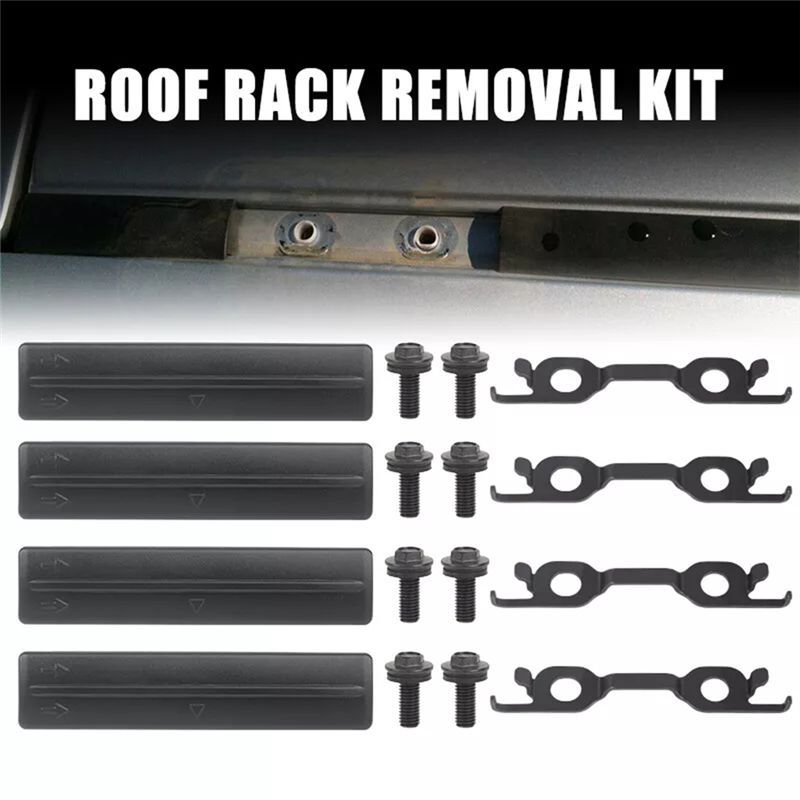 4Pcs Roof Drip Rack Removal Cover Clips With Screws Acces 75596-35020 For Toyota FJ Cruiser 07-14 RAV4 Lexus 63185-42020-A74F