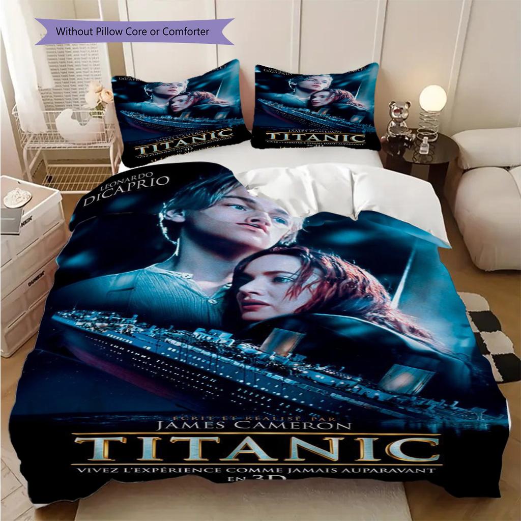 Loves Dual Nature Beauty Tragedy Three-piece set (1 * duvet cover + 2 * pillowcase, without core) 2D Flat Duvet cover and pillowcase