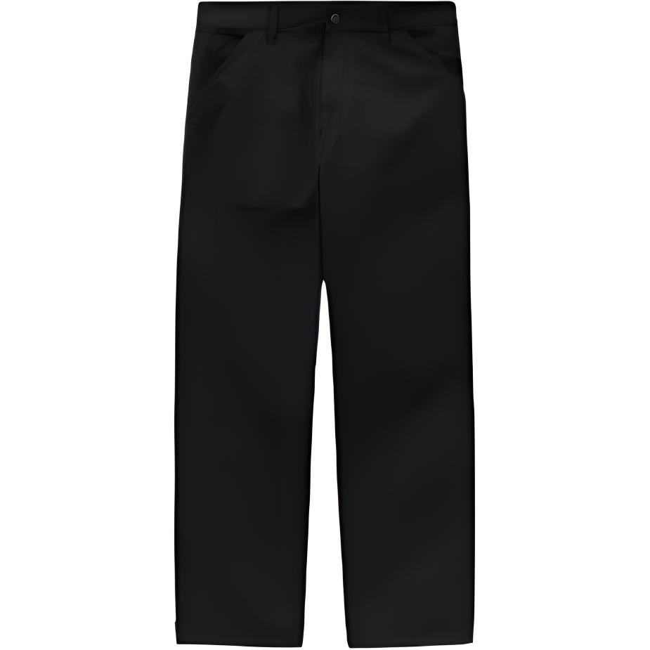 Carhartt WIP Single Knee Pant SS23 Solid Color Zipper Fly Straight Leg Work Pants Men pants Black I031499-89-GD