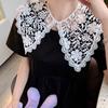 Sweet Hollow Out False Collar Mesh Blouse Shoulders Fake Collar  Summer