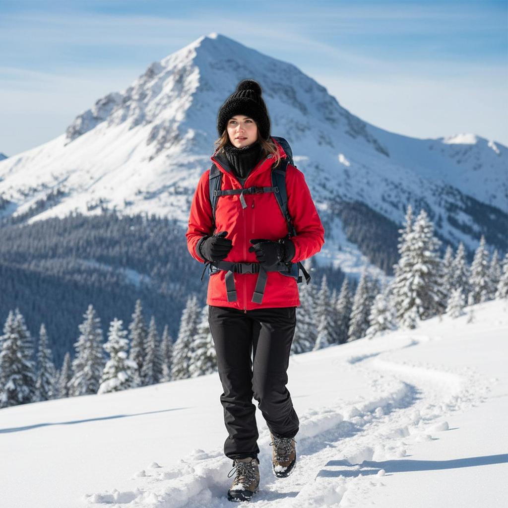 Knit Beanie Windproof Beanie With Neck Gaiter Fleece Lining Cute Hats For Women With Ear Flaps For Cold Weather Autumn Hiking