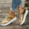 Women's Casual Sports Shoes Spring Fashion Lace-up Platform Walking Sneaker  Female Outdoors Running Vulcanized Shoes