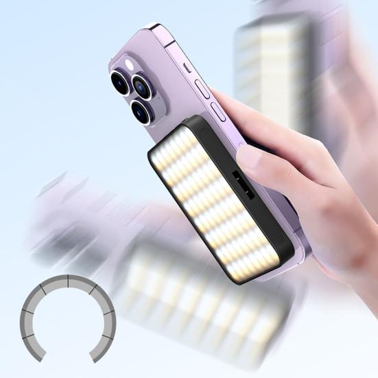 Светодиодный заполняющий свет с зажимом для телефона, холодный башмак, супер яркий, 3 режима освещения