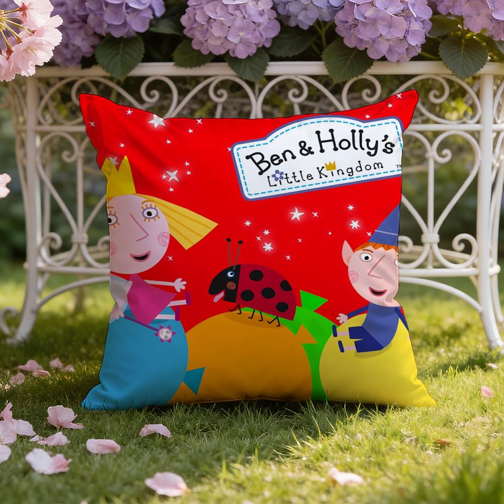 Чехол на подушку B-Ben And H-Hollys Little Kingdom для дома и автомобиля: Двусторонняя конструкция для максимального комфорта
