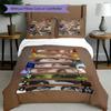 3pcs Duvet Cover Set (1*Duvet Cover + 2*Pillowcase, Without Core), Billie Eilish Print Bedding Set, Bedroom Decor, All‑Season, Birthday Gift