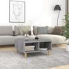 VidaXL Coffee Table Sonoma Grey 60x60x30 Cm Chipboard, Grey, Tabletop, 13.6kg