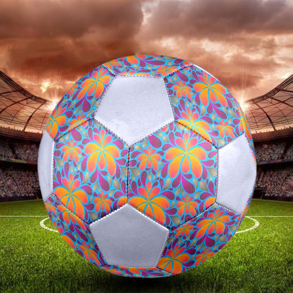 1PC Floral Abstract Soccer Ball Size 5 Football Machine Sewn Indoor/Outdoor Universal Football Gift W37