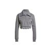 Originals Track Top With Lace Trim And Half-Zip Women Sweatshirt Grey IY9024
