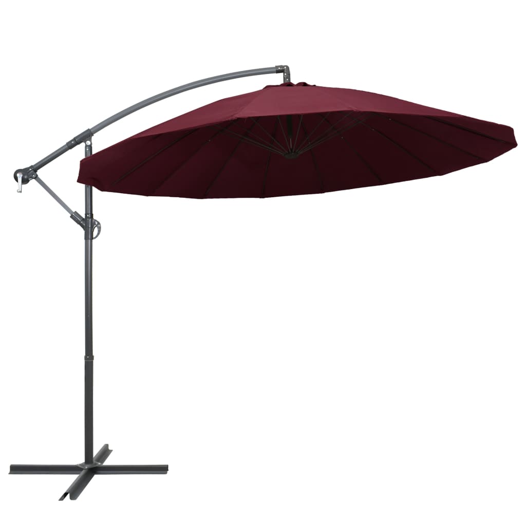 Umbrella Burgundy Red 3 m Aluminum Mast