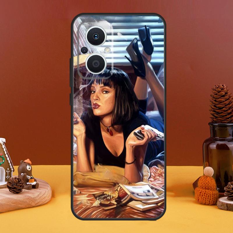 Mia Pulp Fiction Case For OPPO Reno 8T 4Z 5Z 10 Pro 11 F 4 5 6 7 8 Lite OPPO Find X5 X6 Pro X2 X3 Lite Cover