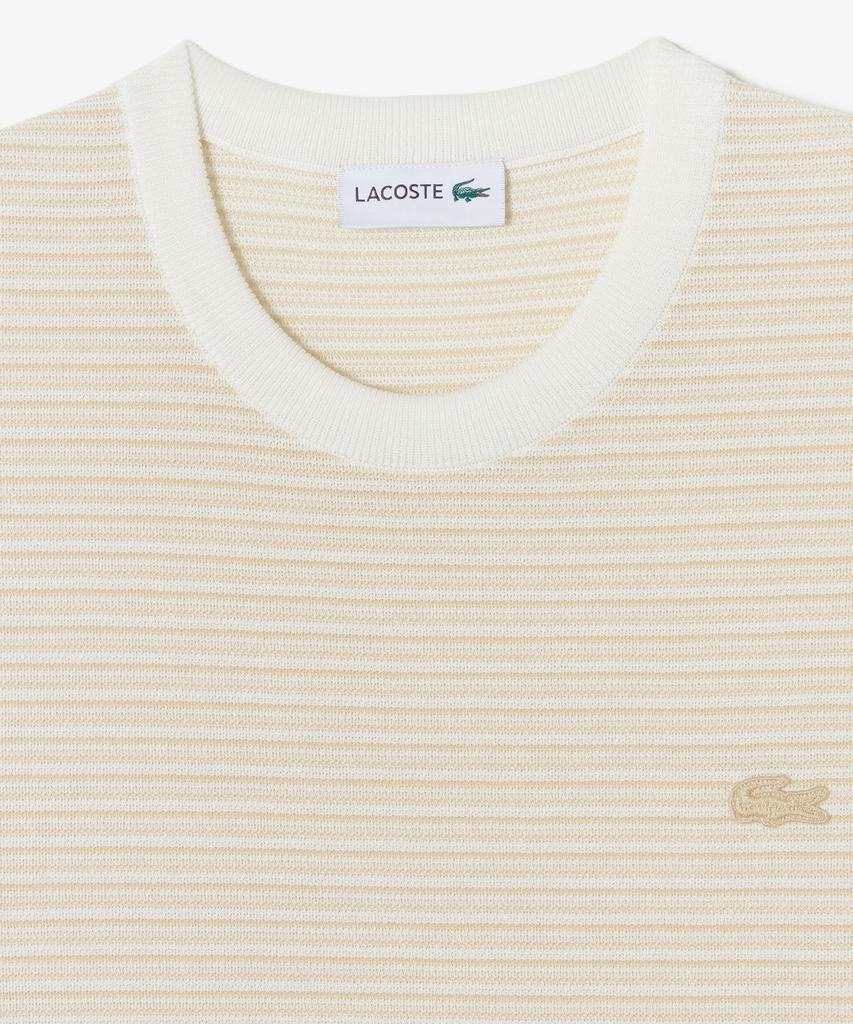 LACOSTE Men'S Multi-Stripe Short Sleeve Crew Neck Pullover Ah307E-56G 02S