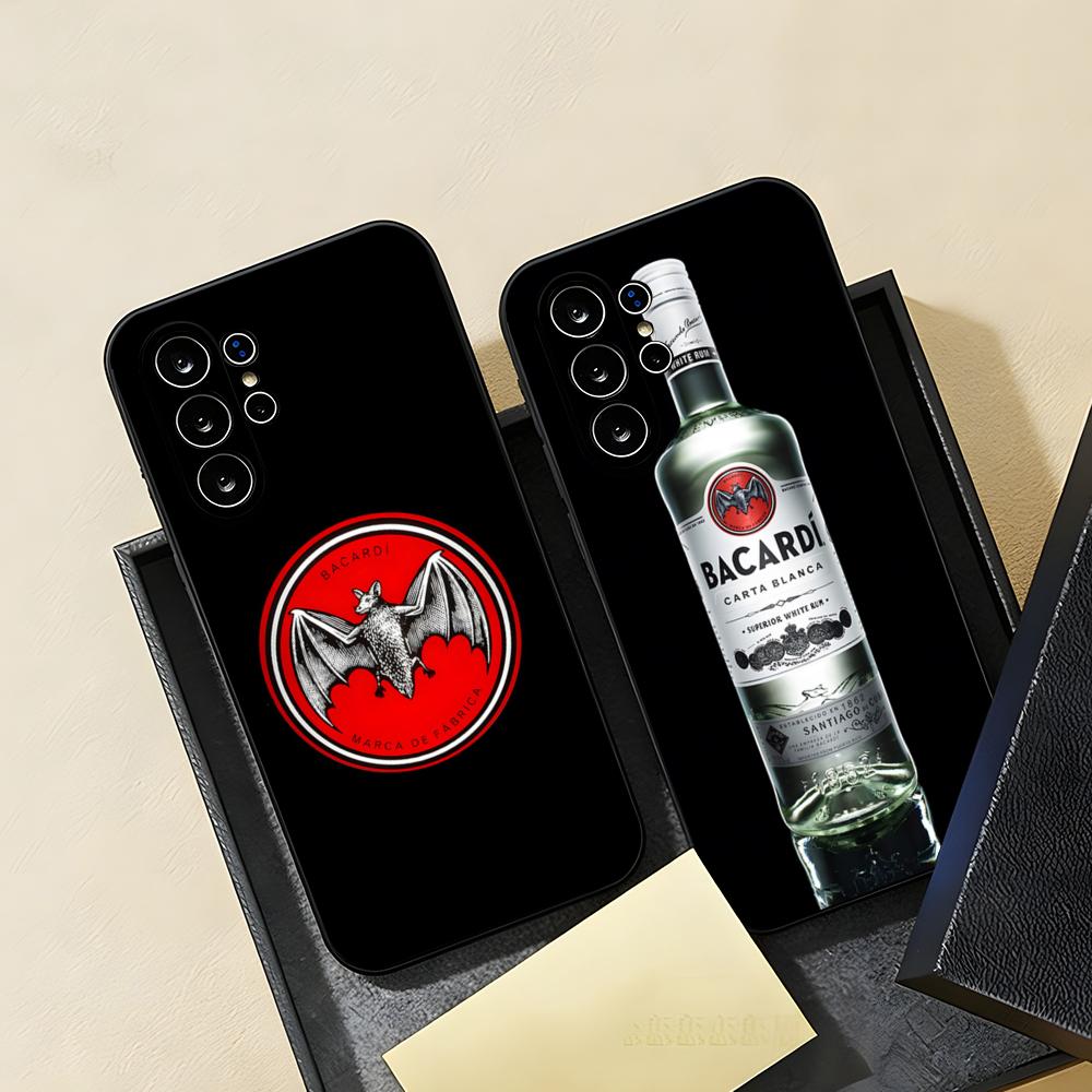 B-Bacardi Phone Case For Samsung S26 S25 S24 FE S23 S22 S21 Plus S20 Ultra Note20Ultra Black Soft Shell