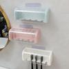 Dustproof Toothbrush Holder Punch-free Storage Rack Durable Toothpaste Holder
