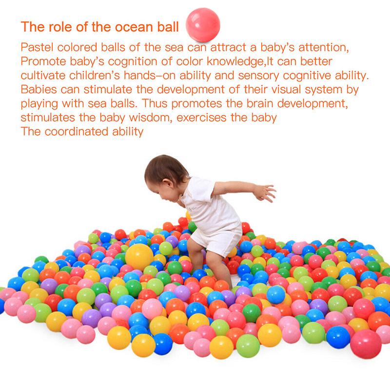 100/200 шт. красочные пластиковые шарики для бассейнов, ударопрочные шарики для игр в океане, детские игрушки
