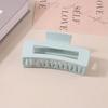 8.5CM x 10.5CM Rectangular Matte PS Hair Clip - Simple Shark Hair Accessory