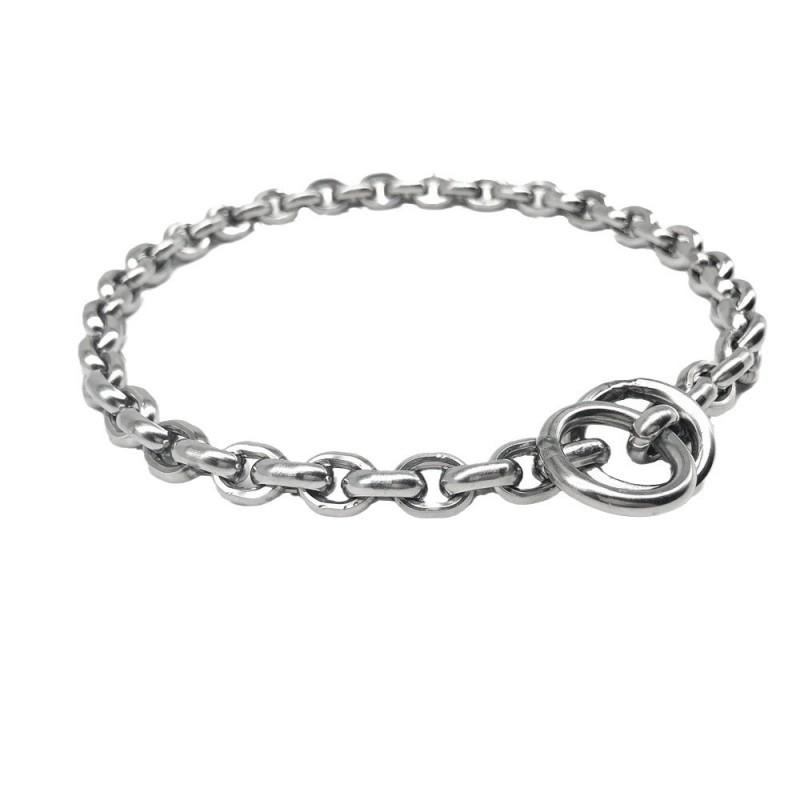 304 Stainless Steel Round Chain Dog Collar Medium Large Dogs German Shepherd Golden Retriever Training