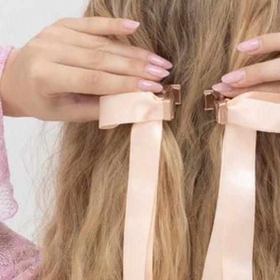 Заколка Гладкая Ткань Магнитный Декор Бант Зажим для Волос Задняя Часть Головы Декоративная Заколка Инструмент для Укладки Волос Аксессуары для Волос