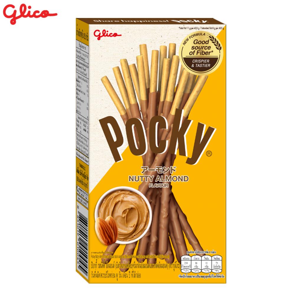 Набор Glico Pocky Double Happiness, бисквитная палочка с молочным покрытием матча, печеньем, сливками, шоколадом, клубникой и ореховым миндалем, 10 шт.