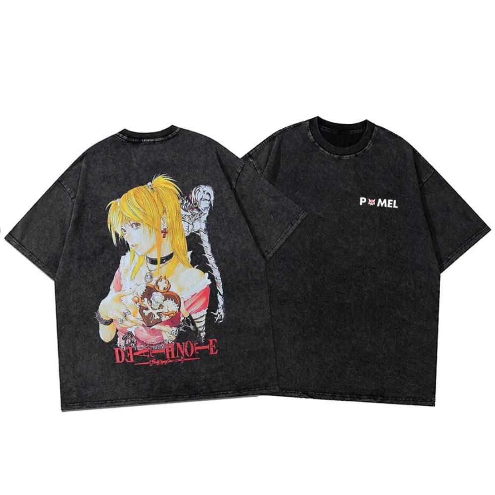 Мужская футболка BACKOUT QUEEN VINTAGE TEE Оверсайз с принтом для пары Мужская Женская Взрослая Кислотная стирка Повседневная